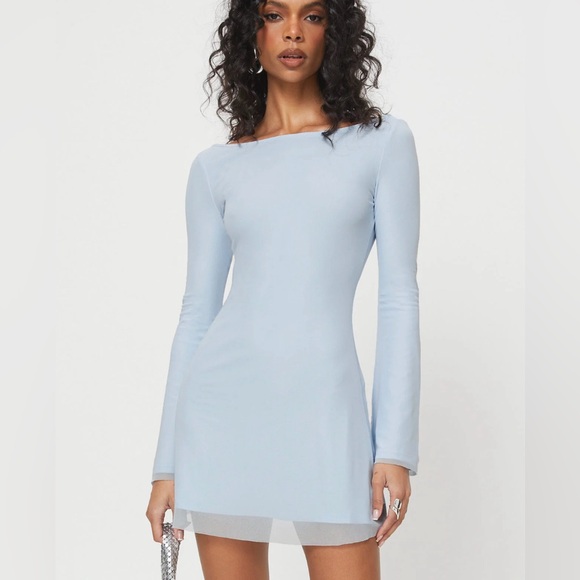 Princess Polly Lukea Long Sleeve Mini Dress - Picture 1 of 4